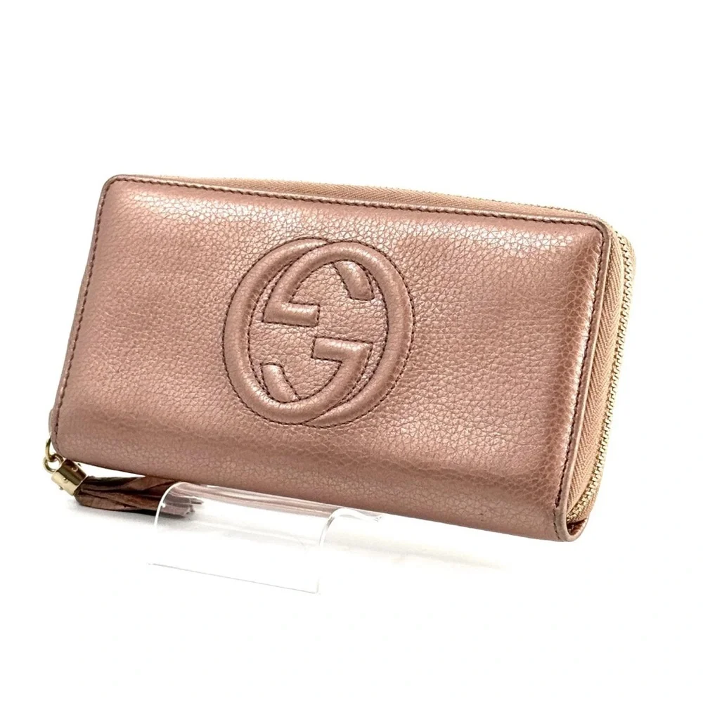 Gucci Soho Chain Strap Shoulder Bag Leather medium it’s 2way with strap &Wallet - Picture 15 of 16